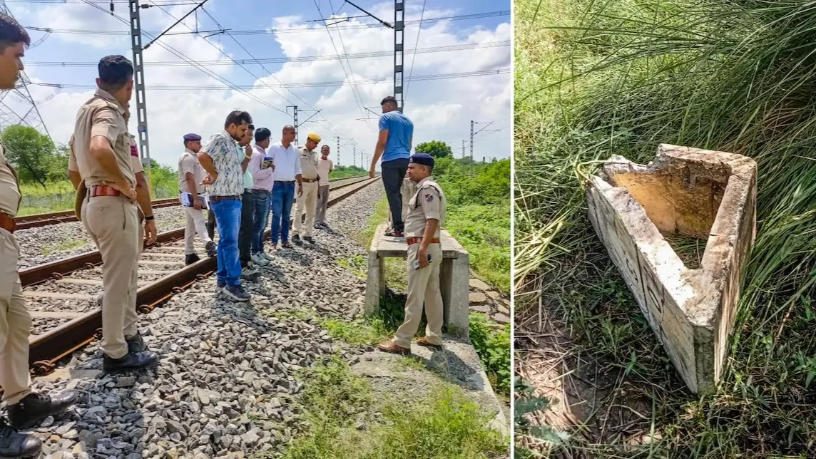 Train derailment bid