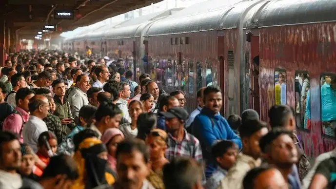 Train passenger traffic registered 8 per cent growth, as per Economic Survey