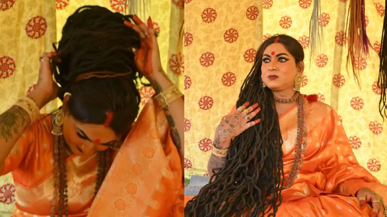 Transgender Dreadlock Artist Aliza Bai in Mahakumbh