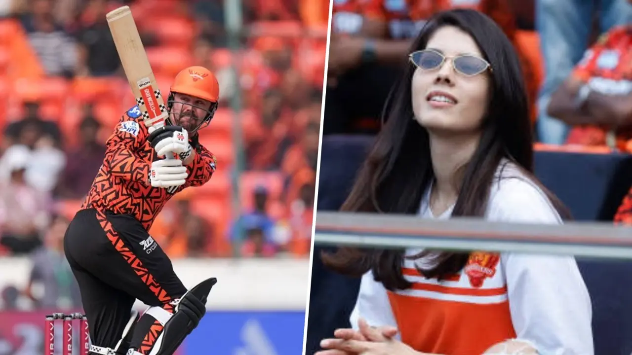 travis head and ishan kishan outstanding batting as kavya maran reaction wins heart rr vs srh