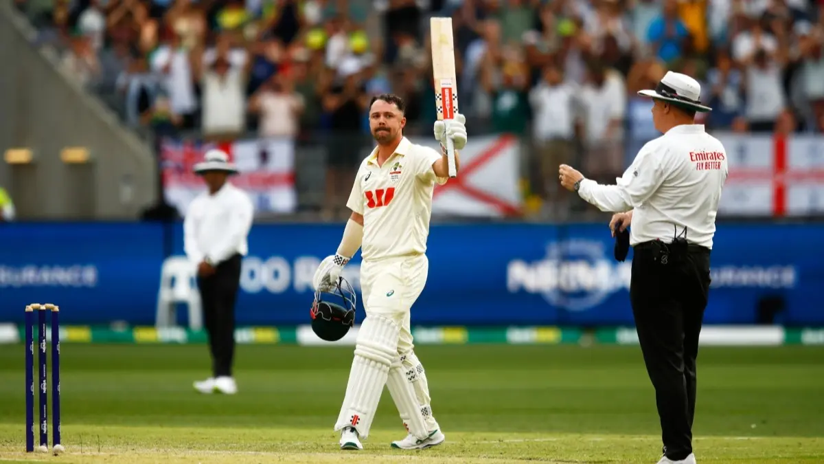 Travis Head Gives England Much-Needed Glimpse Of Bazball In Ashes Opener, Scores Quickfire Ton To Leave Ben Stokes' Men Stunned In Perth Travis Head celebrates his century in Perth