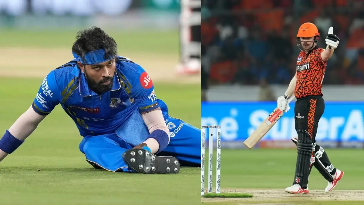 travis head not get out due to 2 continuous no ball mumbai indians and hardik pandya shocked