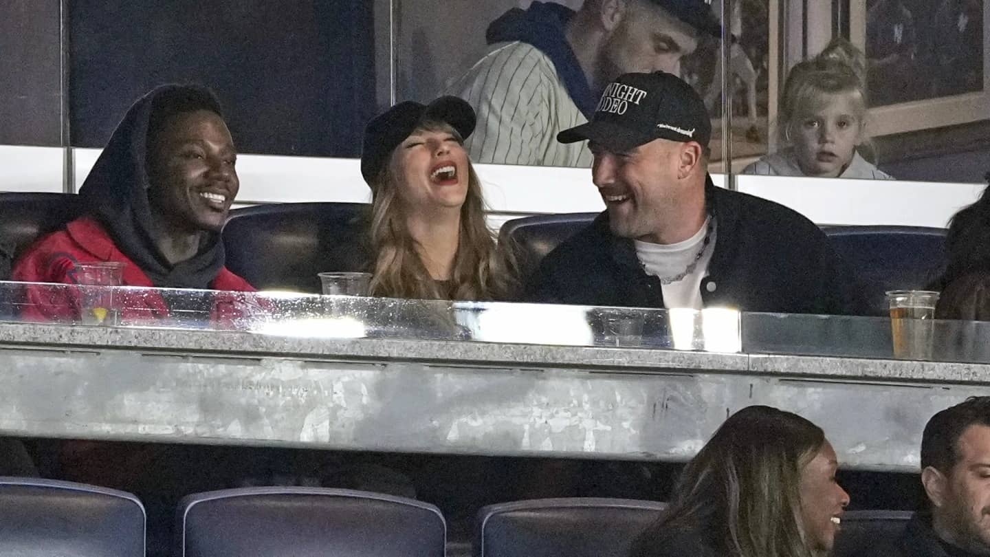 Taylor Swift and Travis Kelce attend Game 1 of ALCS at Yankee Stadium