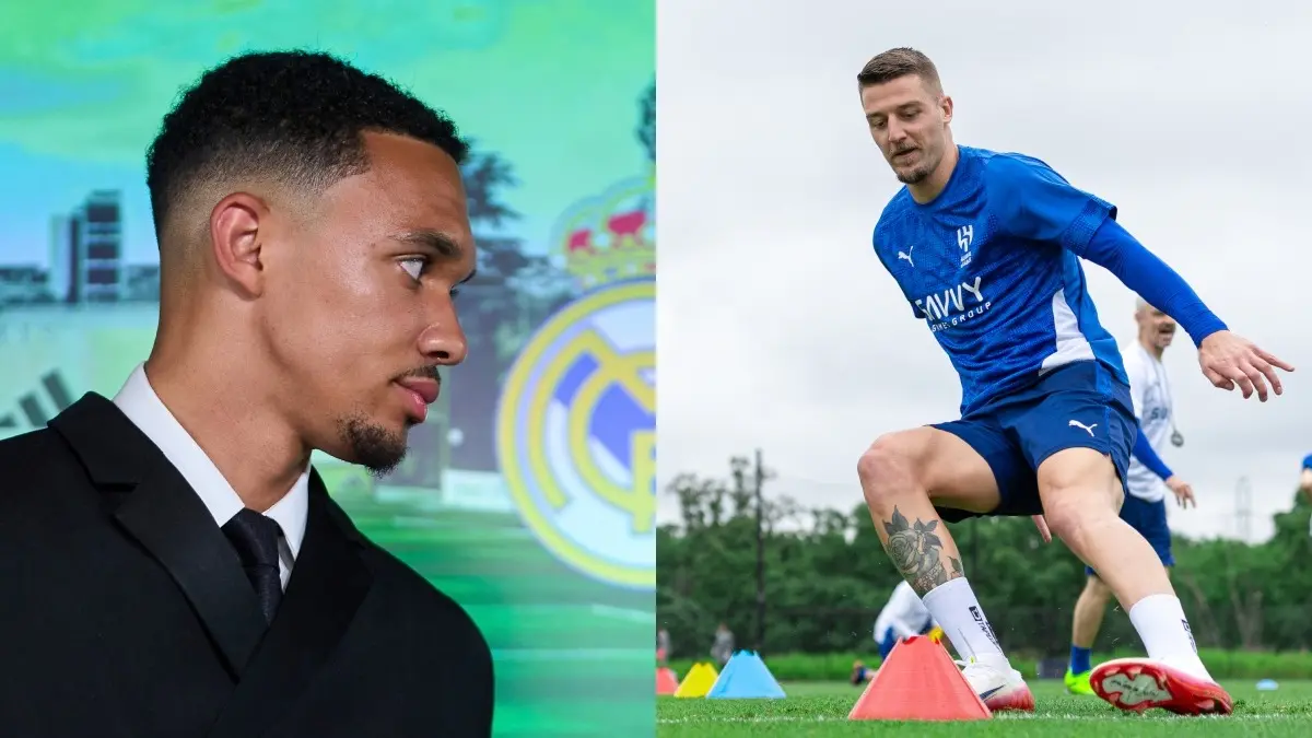 Trent-Alexander Arnold and Sergej Milinkovic-Savic