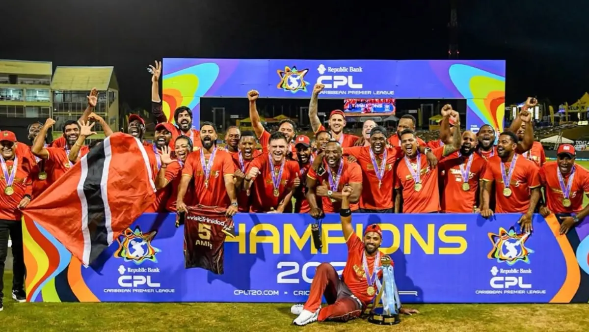 Nicholas Pooran's Trinbago Knight Riders Create History, Defeat Guyana Amazon Warriors To Win Caribbean Premier League 2025 Trinbago Knight Riders celebrate TKR's fifth CPL Title