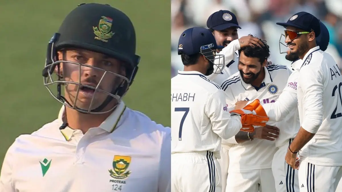WATCH | Ravindra Jadeja Bamboozles Tristan Stubbs With a Raging Turner to Reach Milestone During Ind-SA 1st Test in Kolkata Tristan Stubbs, Ravindra Jadeja