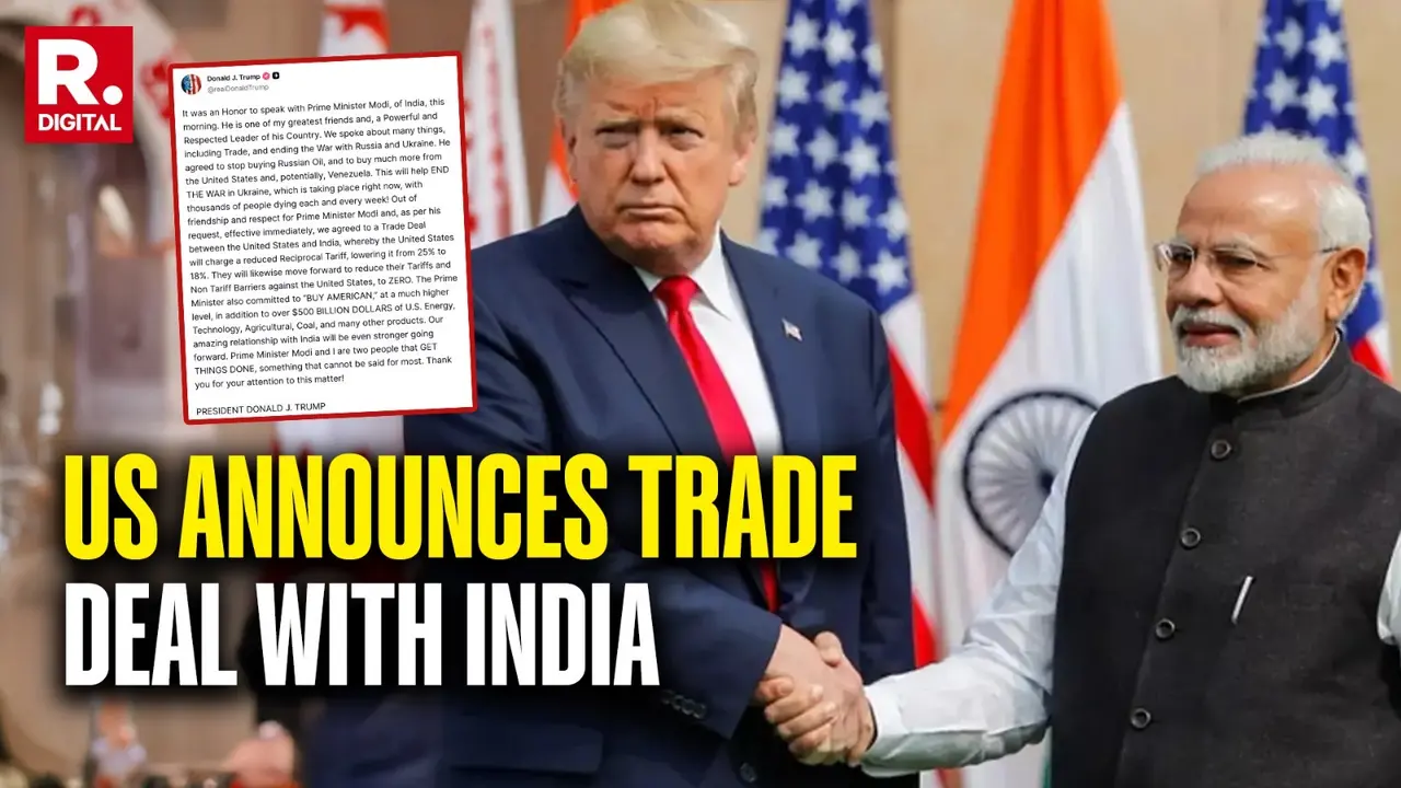 Trump Announces Reduced 18% Tariffs On India After Telephonic Conversation With PM Modi Trump Announces Reduced 18% Tariffs On India After Telephonic Conversation With PM Modi