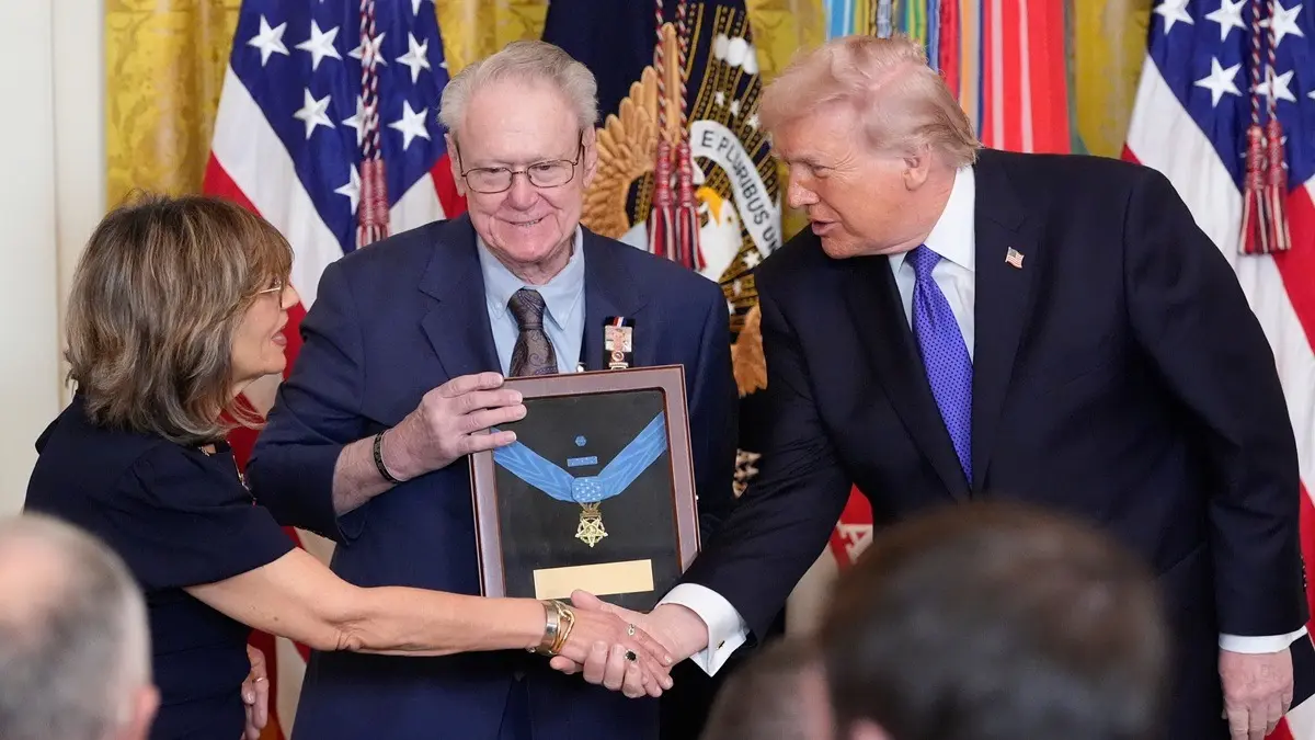 Trump Defends New Military Campaign While Awarding Medals Of Honour To Fallen Soldiers Trump Defends New Military Campaign While Awarding Medals Of Honour To Fallen Soldiers