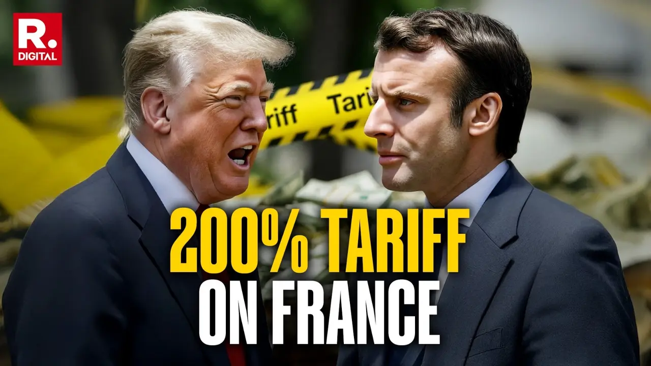 'Out Of Office Very Soon': Trump Vows 200% Tariffs On French Wine Over Macron's Peace Board Snub, Leaks His Private Message Trade War Escalates As Trump Vows 200% Tariffs on French Wine Over Macron's Peace Board Snub, Leaks His Private Message
