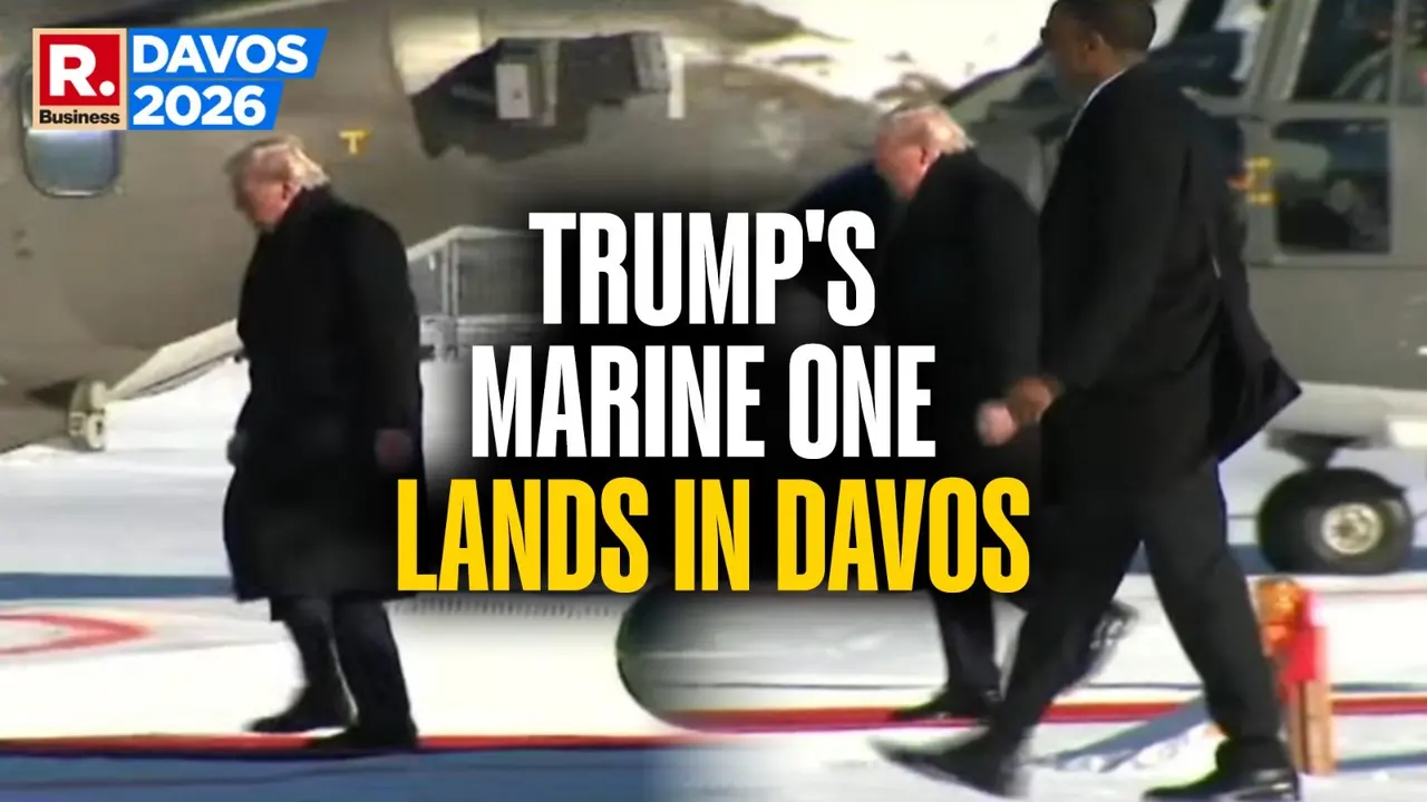 Trump Reaches Davos, ‘Stop Wars Now’ Message On Snow-Covered Hillside Greets Him Trump Reaches Davos, ‘Stop Wars Now’ Message On Snow-Covered Hillside Greets Him