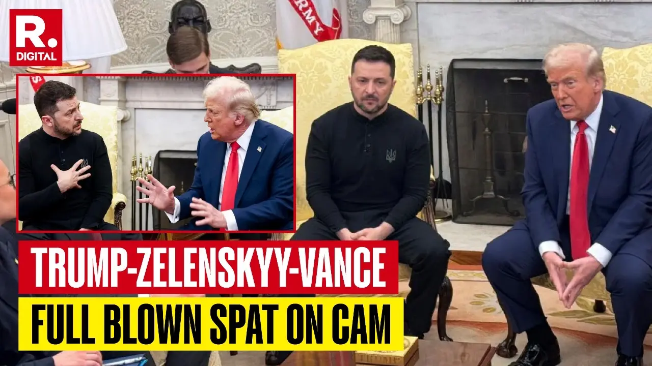 Make A Deal or US Is Out: Trump-Zelenskyy-Vance In Full Blown Public Spat, White House Shares Full Video trump, vance, zelenskyy