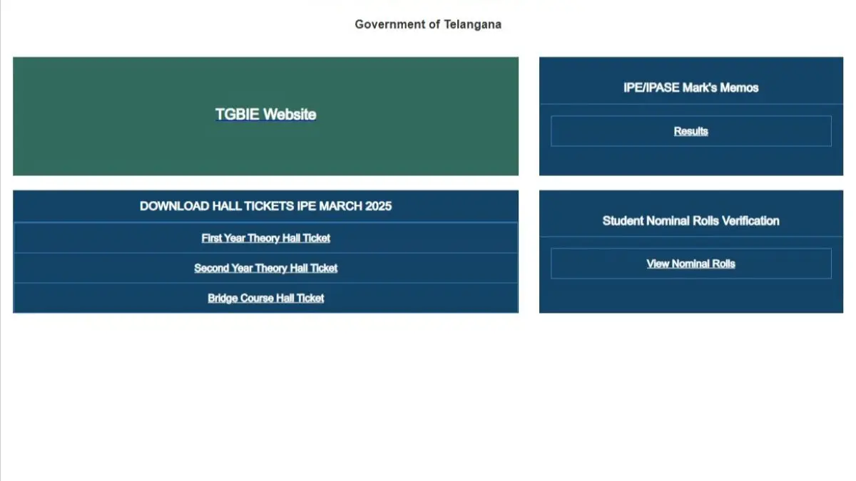 TS Inter Result 2025