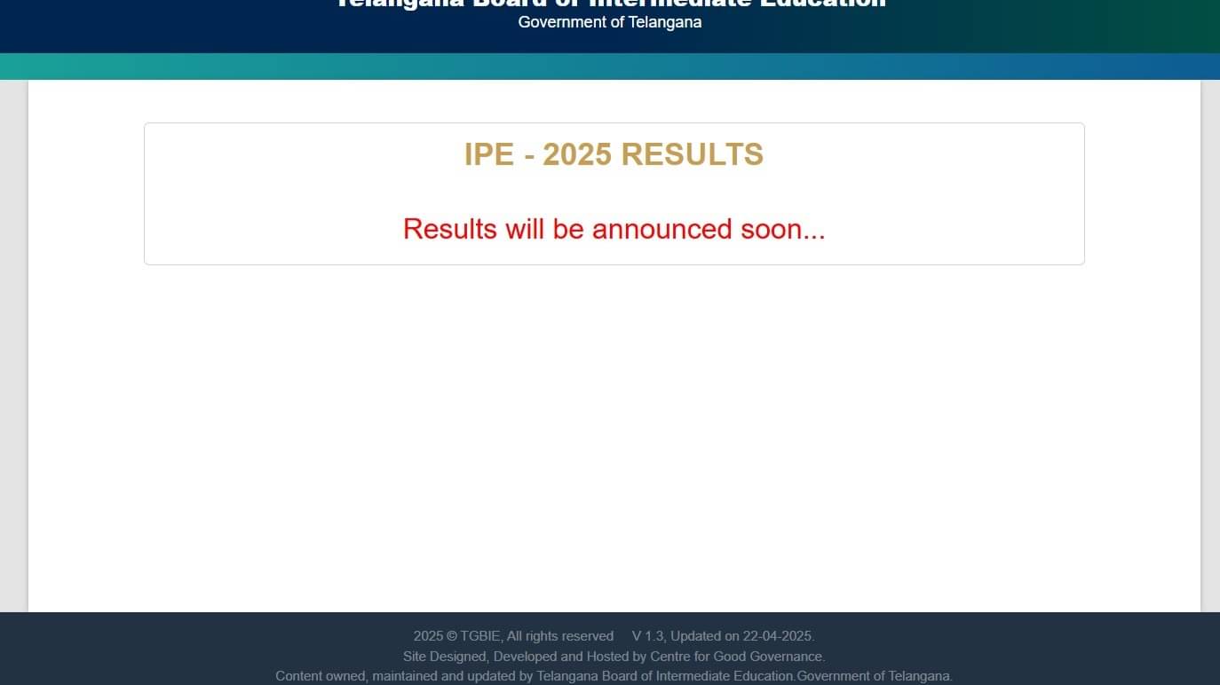 TS Telangana Inter Result 2025