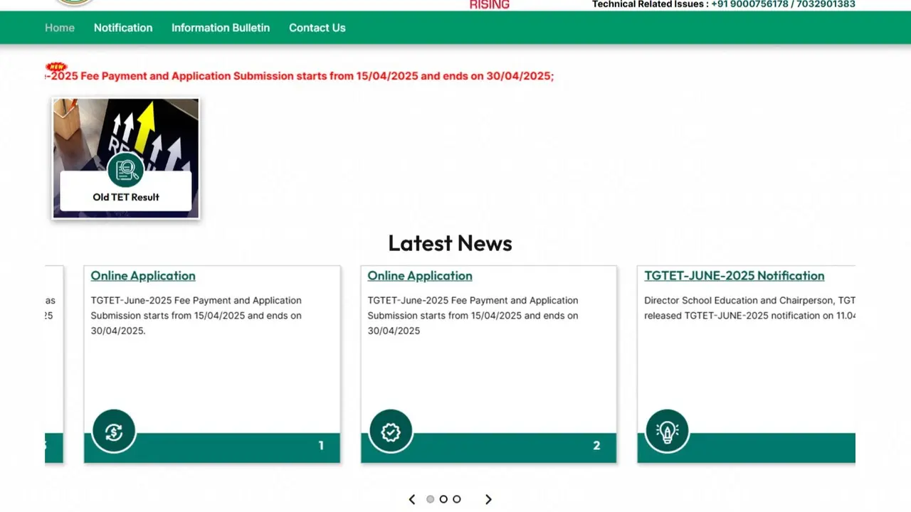 TS TET June 2025 Registration