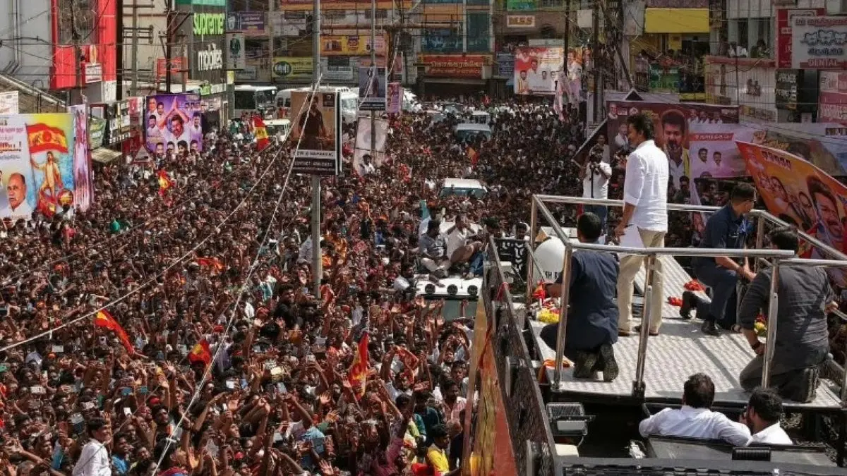 TVK Approaches Madras HC for Transfer of Karur Stampede Probe From Tamil Nadu, Alleges DMK's Hand