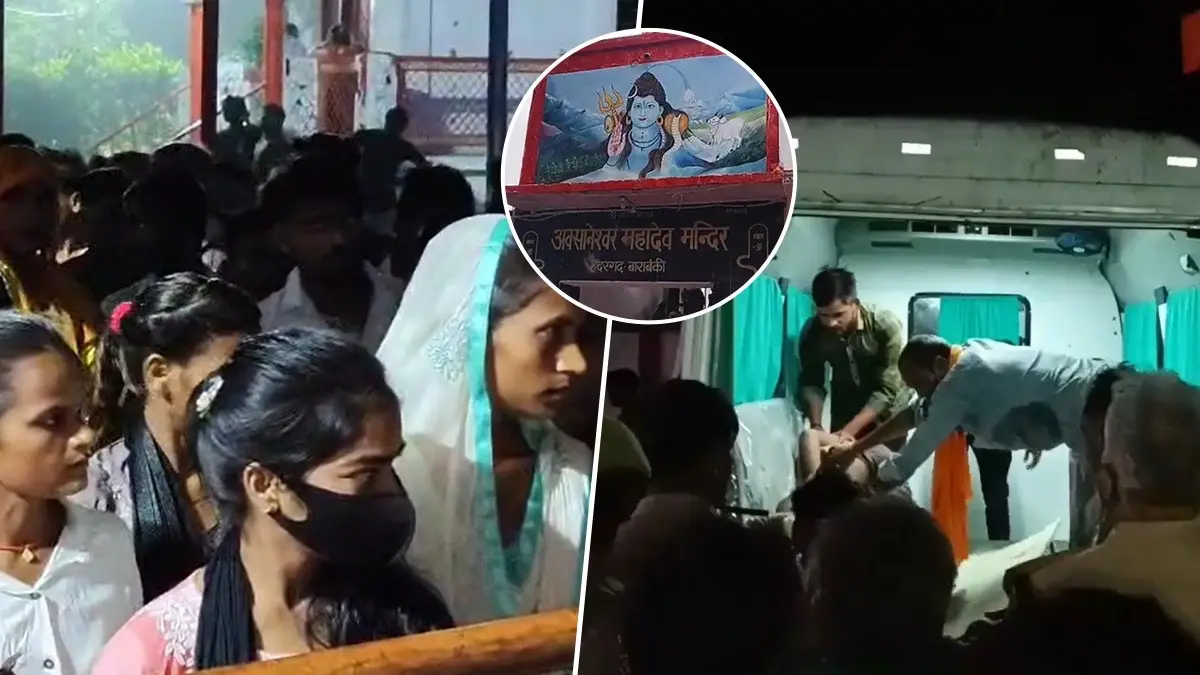 Two Dead in Barabanki Temple Stampede After Live Wire Falls on Shed