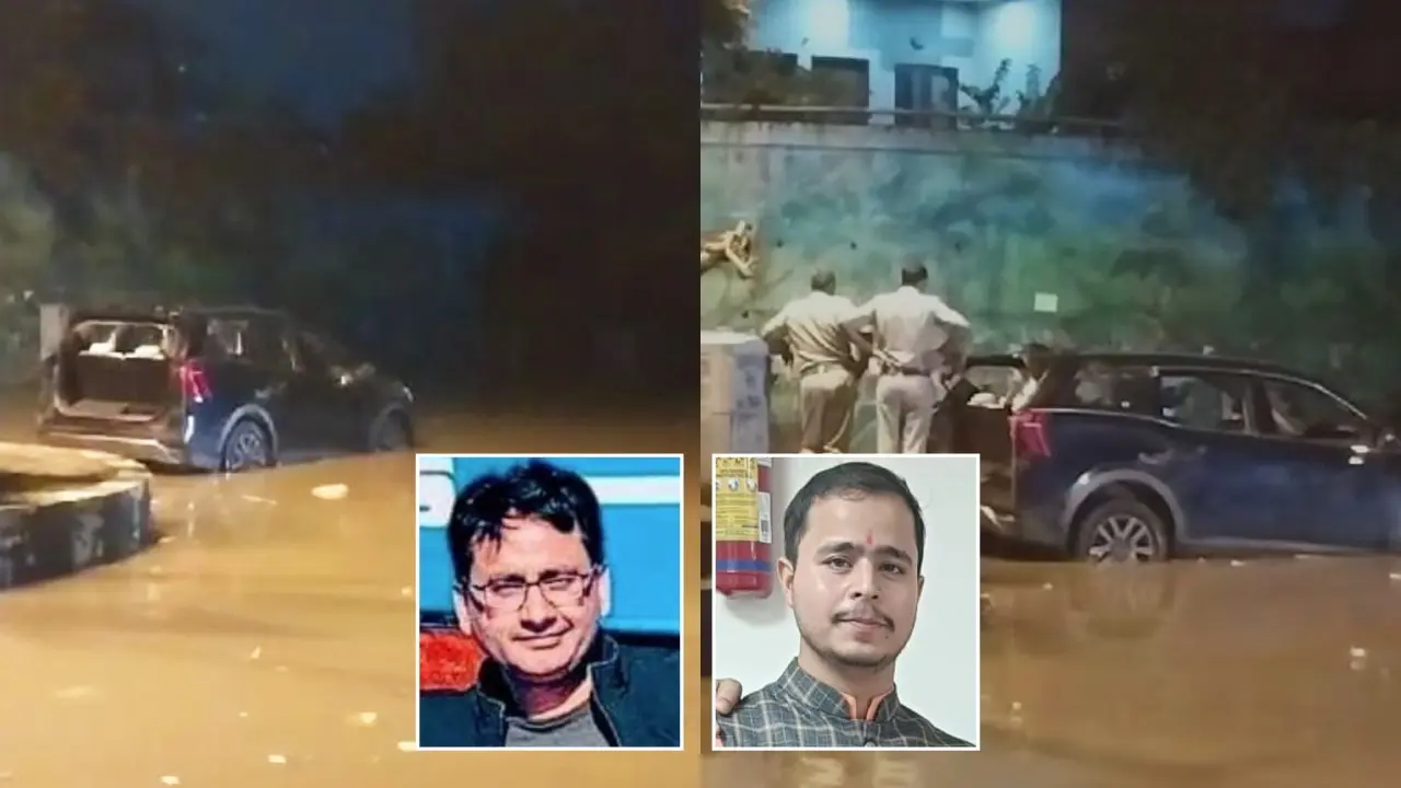 Bank Manager Among 2 Killed as SUV Submerges in Flooded Faridabad Underpass Two died after a SUV car was drowned in waterlogged underpass in Faridabad.