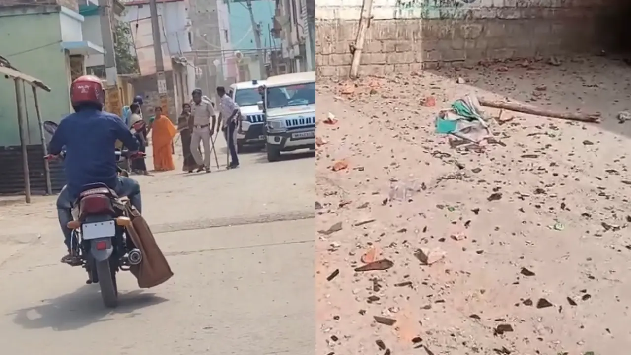 Bombs Hurled, Shots Fired: Heavy Police Deployment in West Bengal's Murshidabad as Violent Clashes Erupt Two Groups of TMC Turns Violent in Murshidabad, Bombs Hurled