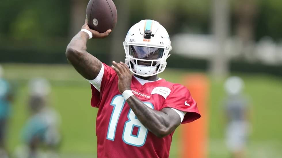 Tyler Huntley will start at quarterback for the Miami Dolphins against the Tennessee Titans