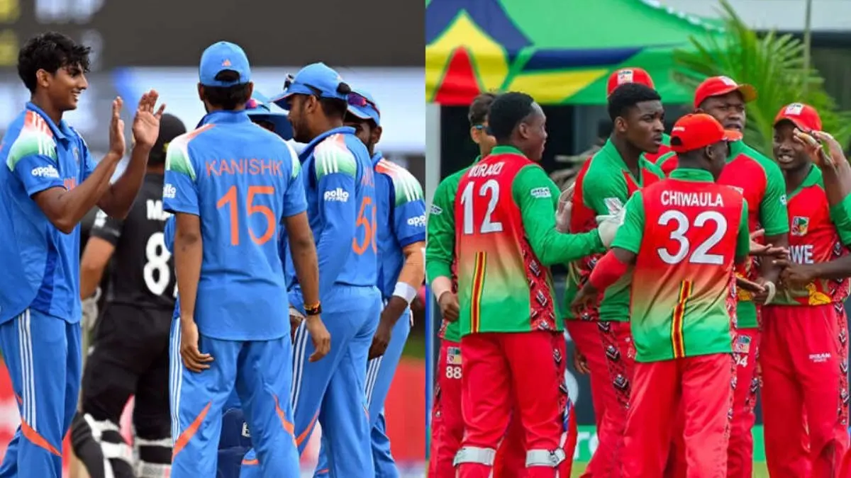 u19 world cup 2026 super six india beat Zimbabwe by 204 run