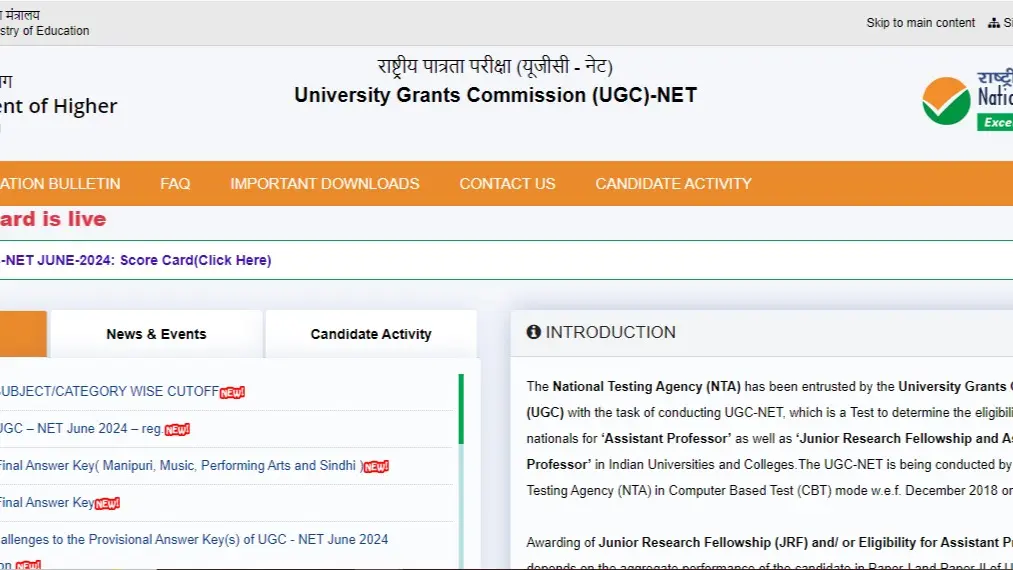 UGC NET Result 2024 Live: NTA Declares June Re-exam Results at ugcnet.nta.ac.in direct link here UGC NET Result 2024 Live: NTA Declares June Re-exam Results at ugcnet.nta.ac.in direct link here