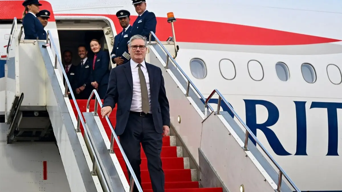 UK PM Keir Starmer Arrives in India