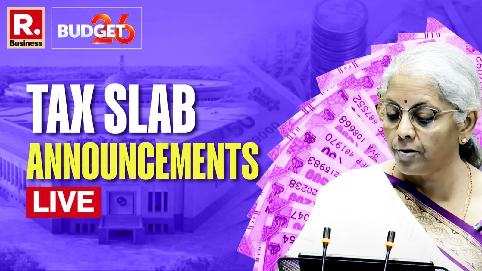 Union Budget 2026 LIVE: All Eyes on Income Tax Relief, Key Announcements As Nirmala Sitharaman Unveils Record 9th Budget