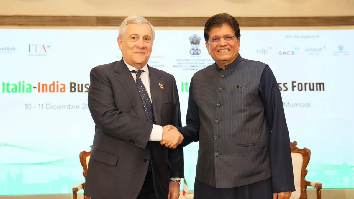 Union Commerce and Industry Minister alongside Antonio Tajani, Deputy Prime Minister & Minister of Foreign Affairs and International Cooperation of Italy.