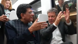 The Fact Report - union commerce minister piyush goyal with german economy minister robert habeck taking ride in delhi metro 1730038545301 16 9