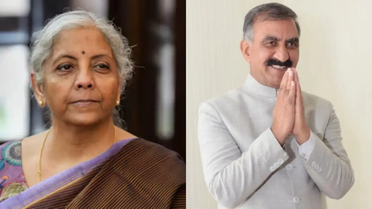 Union Finance Minister Nirmala Sitharaman and Himachal Pradesh Chief Minister Sukhu