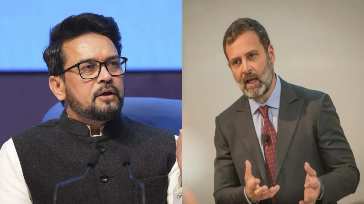 Anurag Thakur attack on Rahul Gandhi