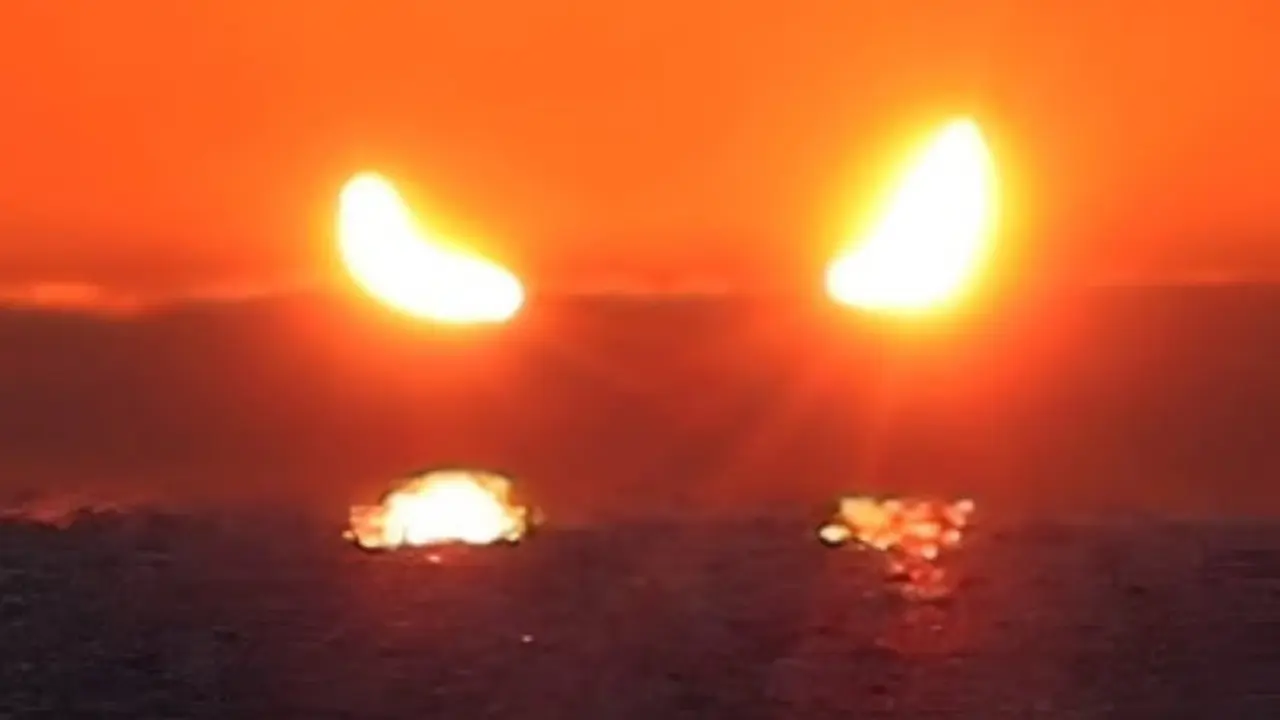 Rare Celestial Treat: Canada's 'Double Sunrise' Wows Early Risers Unseen sunrise in Canada