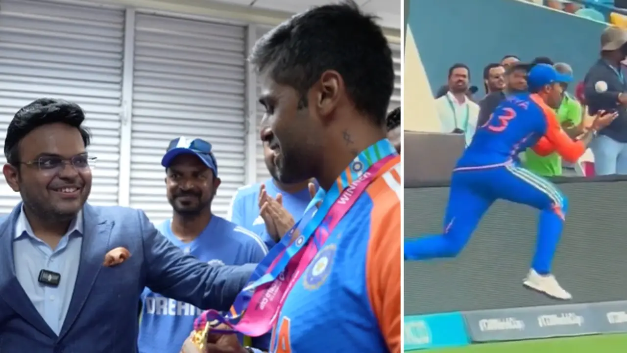 Suryakumar Yadav gets well-deserved honor for taking unbelievable catch that won World Cup for India Suryakumar Yadav receives the best fielder medal for taking the catch of David Miller.
