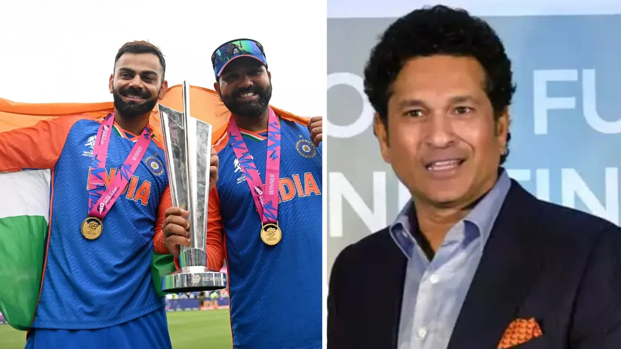 Virat Kohli, Rohit Sharma, and Sachin Tendulkar