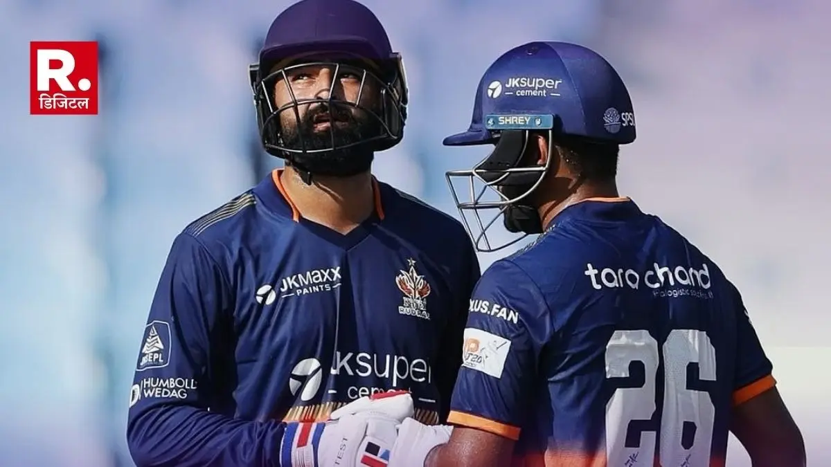 up t20 league Shivam Mavi Hits Fifty in just 19 balls kashi rudras vs gaur gorakhapur