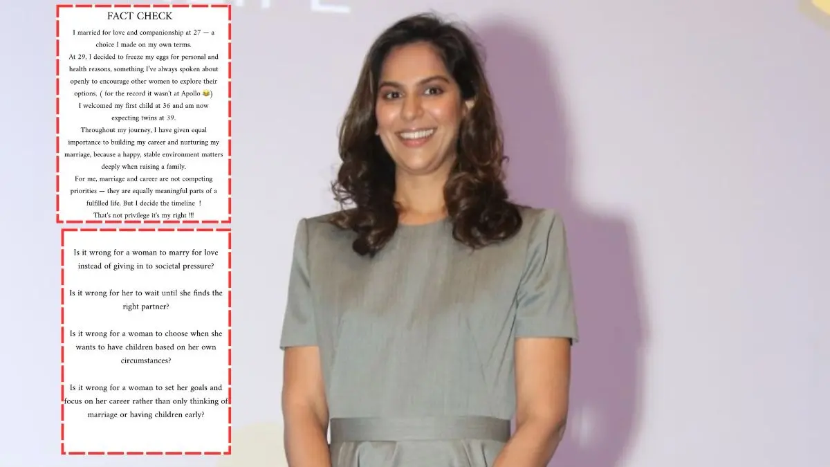 Upasana Konidela Reacts To Backlash On Egg Freezing, Late Marriage Advice: It's My Right... Upasana Konidela hits back at critics