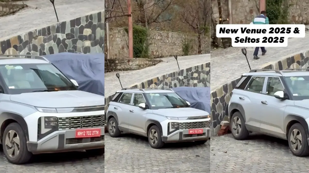 Upcoming Hyundai Venue Facelift Spotted Undisguised