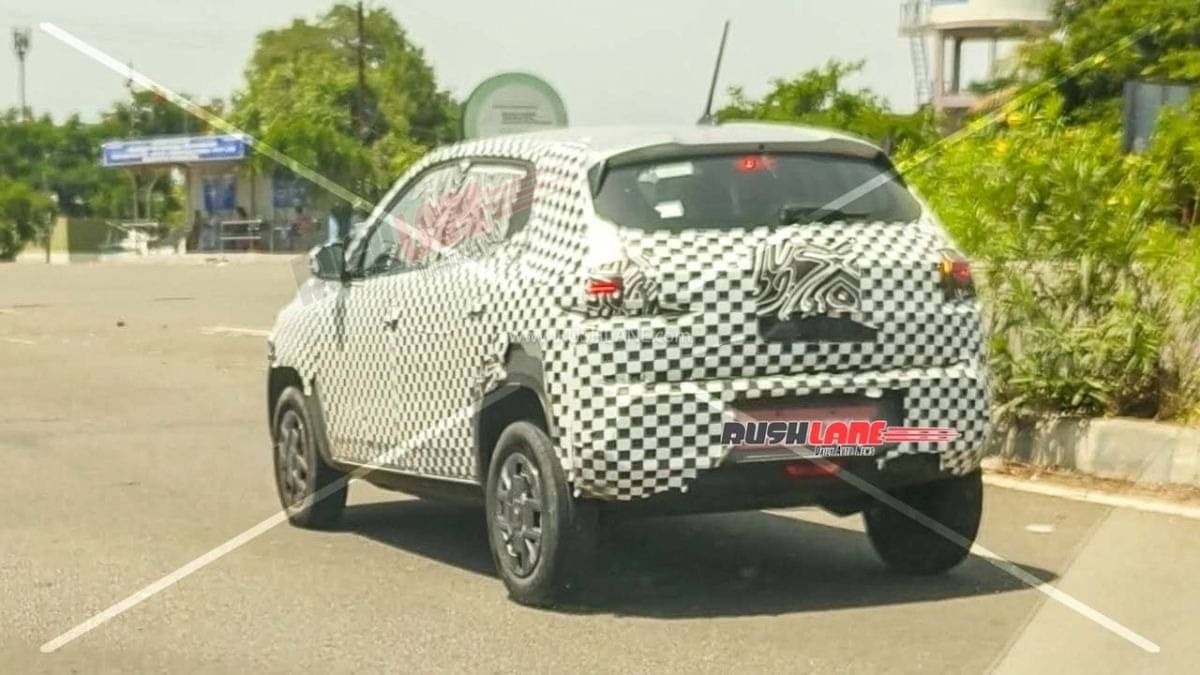 Upcoming Renault Kwid EV Spied Testing