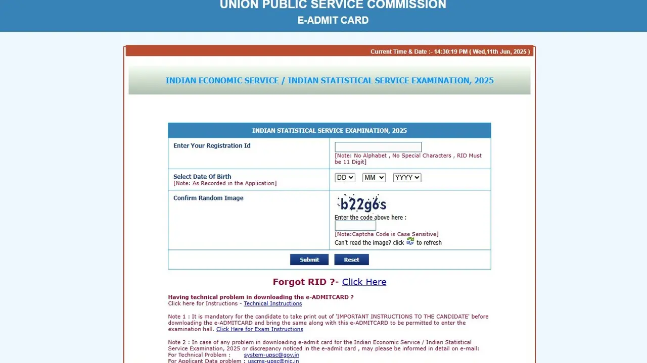 UPSC IES/ISS Admit Card 2025 Out at upsconline.gov.in, Direct Link to Download UPSC IES/ISS Admit Card 2025 Out at upsconline.gov.in, Direct Link to Download