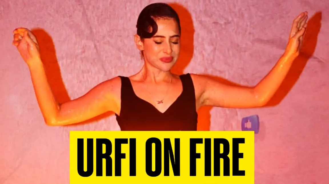 'Khatron Ke Khiladi', Say Netizens As Urfi Javed Sets Outfit On Fire | Viral Photos Urfi Javed performed fire stunt at the Follow Kar Lo Yaar Promotional event.