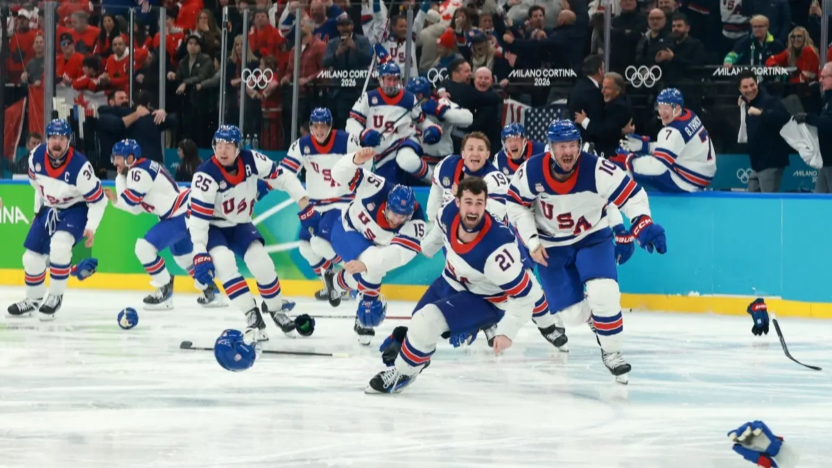 Jack Hughes Nets Overtime Goal as USA Defeats Canada to Claim First Men’s Olympic Hockey Gold Since 1980 US Hockey team