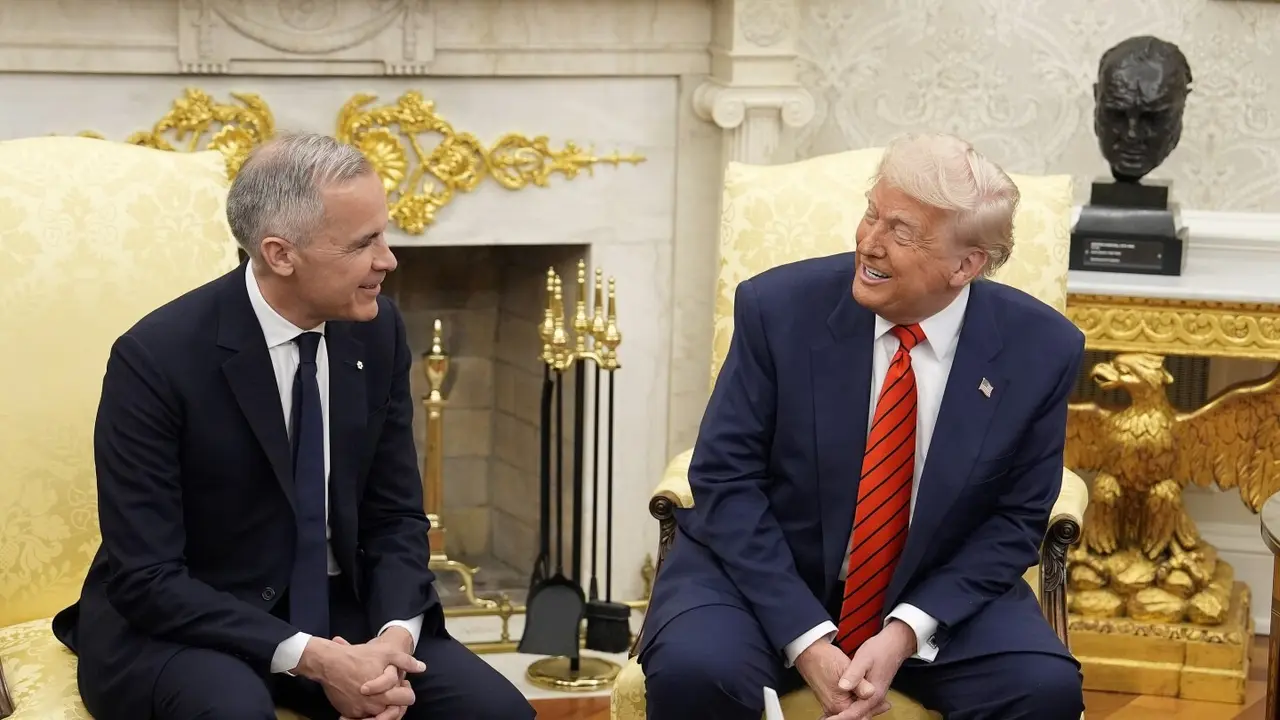 Donald Trump Unveils Missile Defence Plan, Says Canada Interested in Joining US President Donald Trump and Canadian PM Mark Carney.