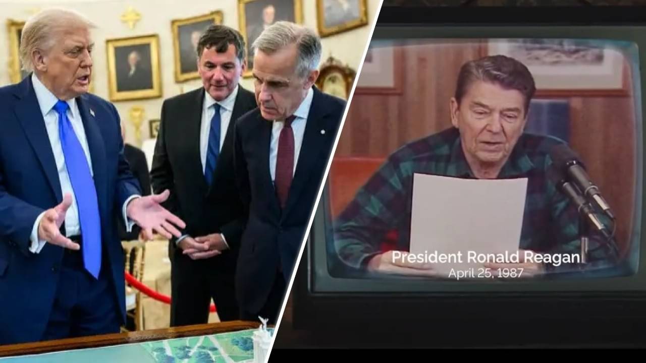 Why An Ad In Canada Featuring Ronald Reagan Is In Centre Of Trump s
