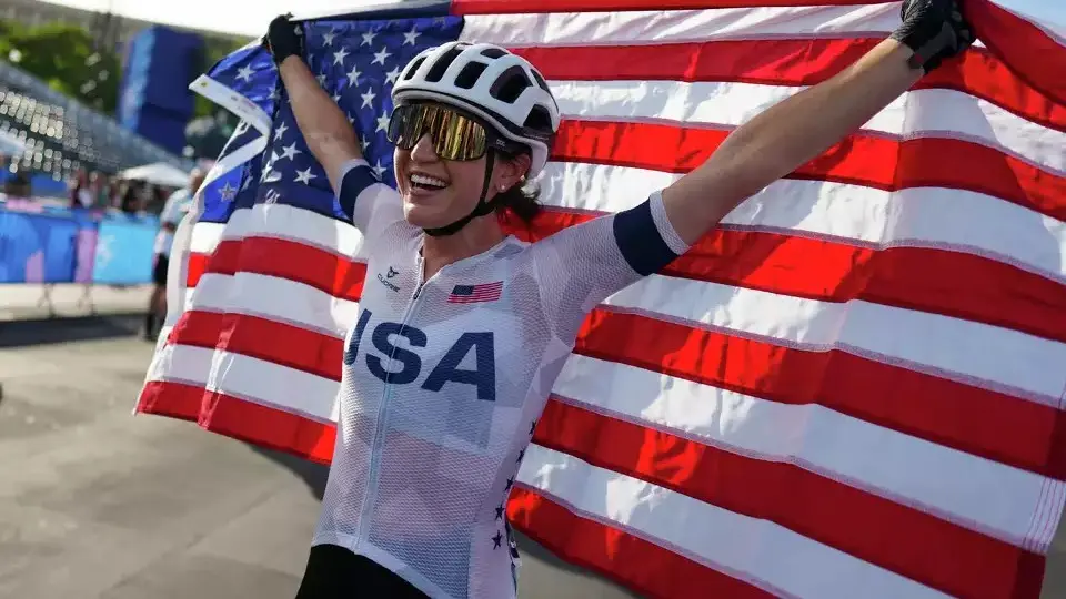 US rider Kristen Faulkner sprints clear to win women's road race at Paris Olympics US rider Kristen Faulkner sprints clear to win women's road race at Paris Olympics