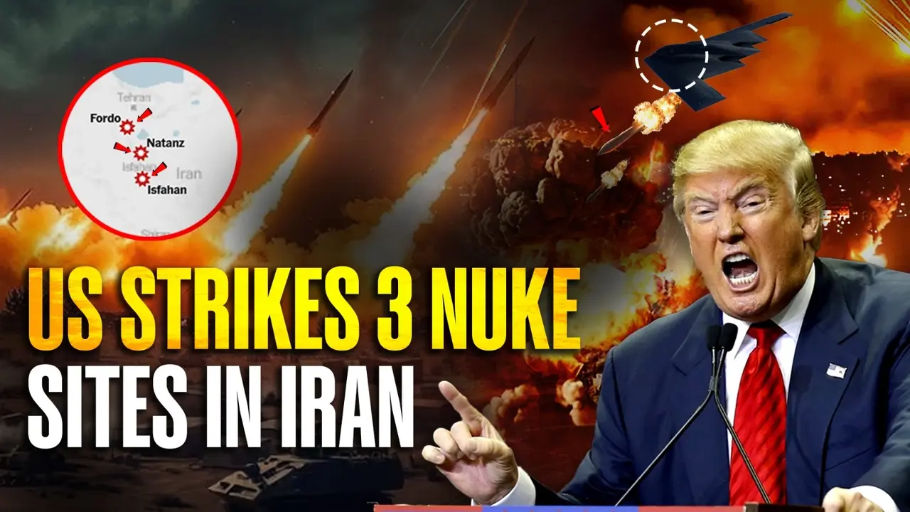 US Strikes Iran’s Nuclear Heart: B-2 Bombers Obliterate Fordow, Natanz, and Esfahan with GBU-57 Missiles US Strikes Iran