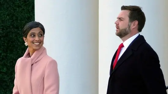 US Vice President JD Vance and his wife Usha Vance