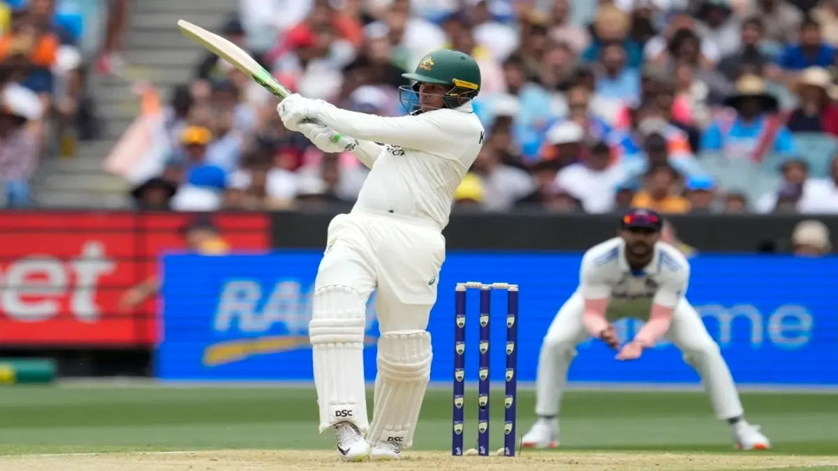Cricket Australia Seeks Explanation From Batter Usman Khawaja Over His Remarks On The Perth Pitch Usman Khawaja plays a shot