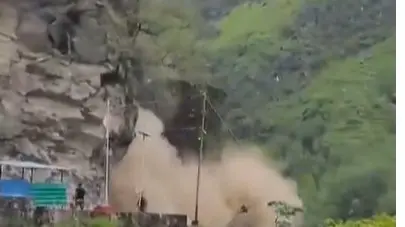 Roads Get Blocked As Large Chunk of Mountain Collapses in Uttarakhand's Pithoragarh