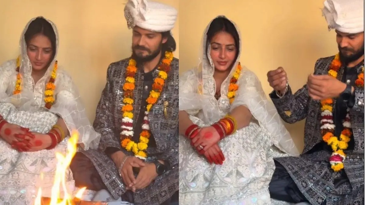 Vada Pav Girl: चंद्रिका दीक्षित की शादी की जिद हो गई पूरी? मंडप में मिस्ट्री मैन संग आई नजर- VIDEO Vada Pav Girl is Chandrika Dixit insistence on marriage fulfilled Spotted with a mystery man at the mandap viral VIDEO