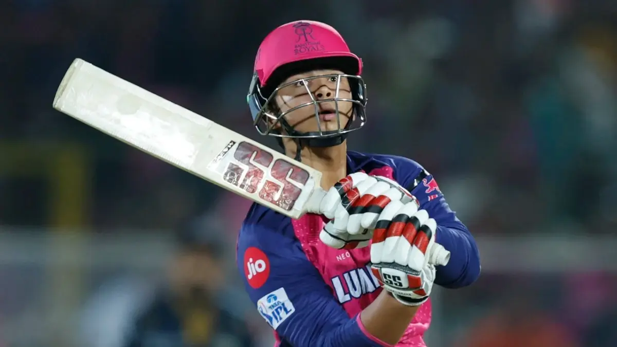 Vaibhav Suryavanshi during the GT vs RR IPL 2025 match